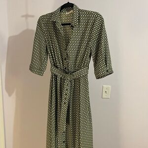 Women’s long belted dress